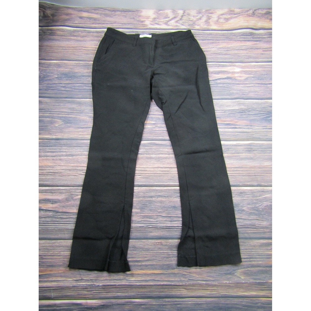 ALC Womens Size 2 Black Flare Pants Zip Fly Dress Trousers Preowned